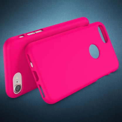 NALIA Neon Silikonhülle für iPhone 7 – Soft-Touch & Signal-Neon – NEONSHOCK (Matte Schutzhülle) – Marke aus Berlin