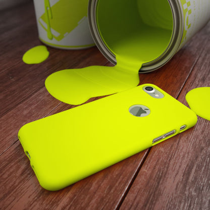 NALIA Neon Silikonhülle für iPhone 7 – Soft-Touch & Signal-Neon – NEONSHOCK (Matte Schutzhülle) – Marke aus Berlin