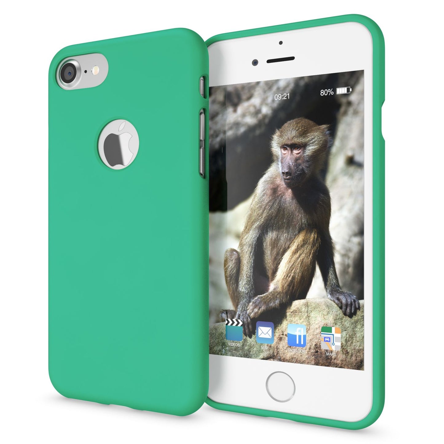 NALIA Neon Silikonhülle für iPhone 7 – Soft-Touch & Signal-Neon – NEONSHOCK (Matte Schutzhülle) – Marke aus Berlin