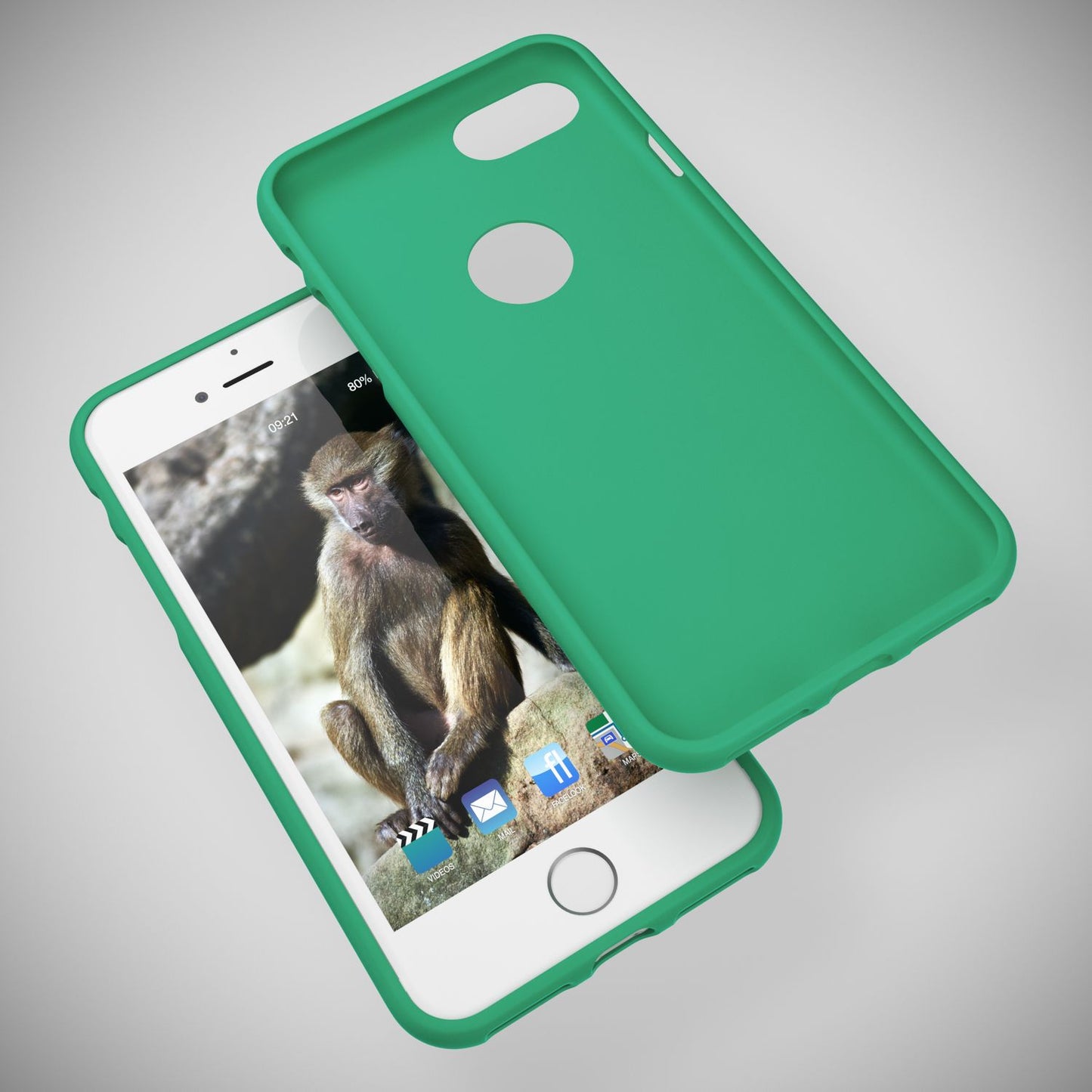 NALIA Neon Silikonhülle für iPhone 7 – Soft-Touch & Signal-Neon – NEONSHOCK (Matte Schutzhülle) – Marke aus Berlin
