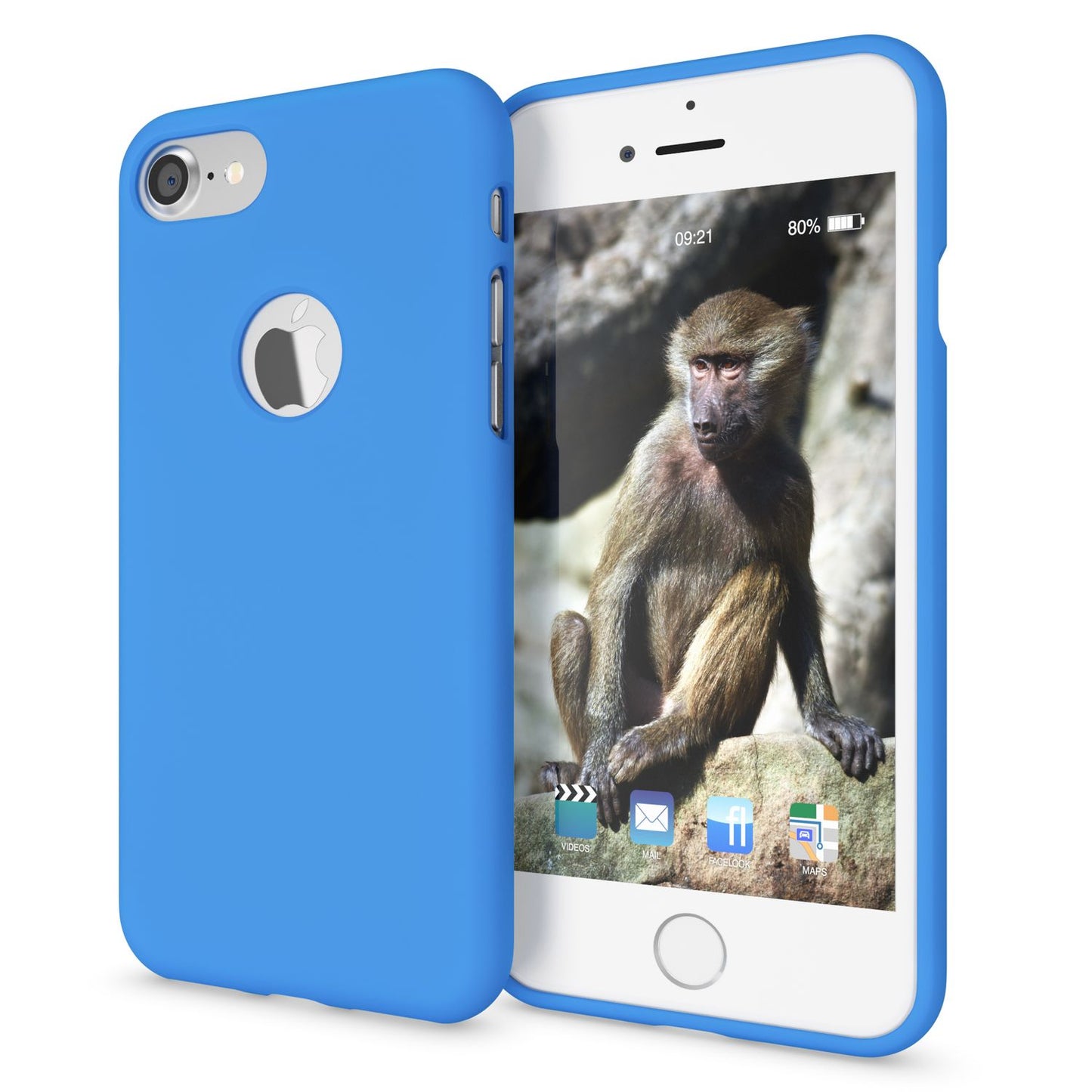 NALIA Neon Silikonhülle für iPhone 7 – Soft-Touch & Signal-Neon – NEONSHOCK (Matte Schutzhülle) – Marke aus Berlin