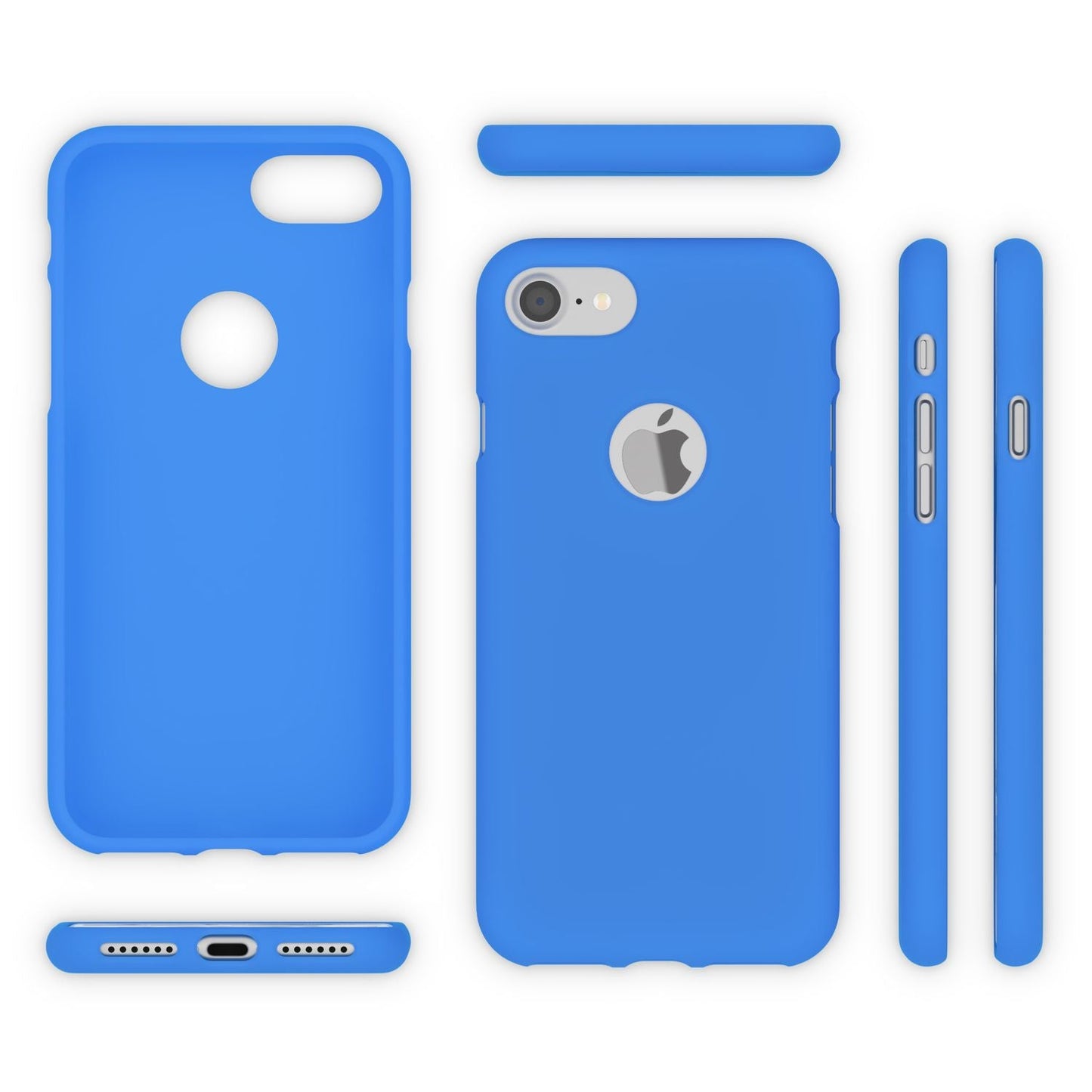 NALIA Neon Silikonhülle für iPhone 7 – Soft-Touch & Signal-Neon – NEONSHOCK (Matte Schutzhülle) – Marke aus Berlin