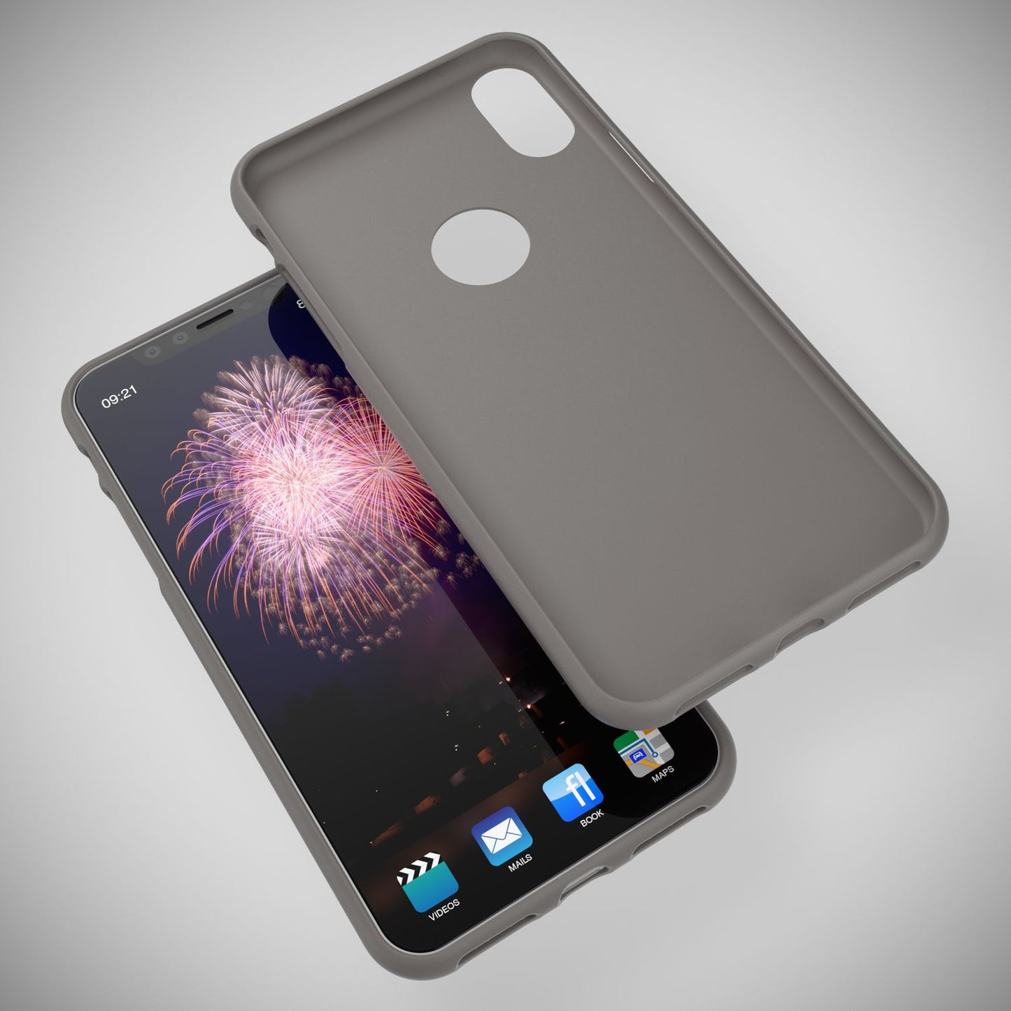NALIA Neon Silikonhülle für iPhone X / XS – Soft-Touch & Signal-Neon – NEONSHOCK (Matte Schutzhülle) – Marke aus Berlin