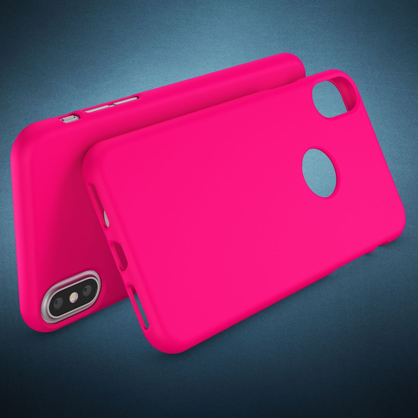 NALIA Neon Silikonhülle für iPhone X / XS – Soft-Touch & Signal-Neon – NEONSHOCK (Matte Schutzhülle) – Marke aus Berlin