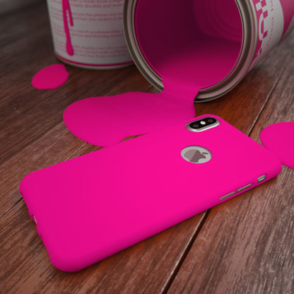 NALIA Neon Silikonhülle für iPhone X / XS – Soft-Touch & Signal-Neon – NEONSHOCK (Matte Schutzhülle) – Marke aus Berlin