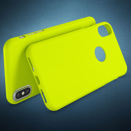 NALIA Neon Silikonhülle für iPhone X / XS – Soft-Touch & Signal-Neon – NEONSHOCK (Matte Schutzhülle) – Marke aus Berlin