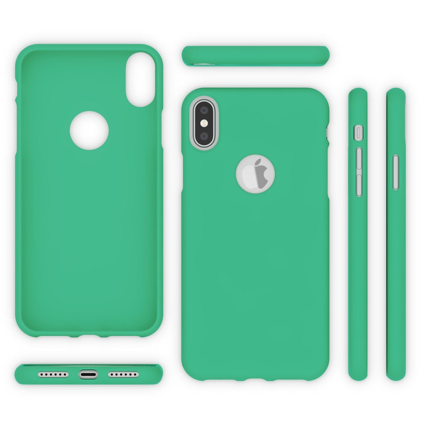 NALIA Neon Silikonhülle für iPhone X / XS – Soft-Touch & Signal-Neon – NEONSHOCK (Matte Schutzhülle) – Marke aus Berlin