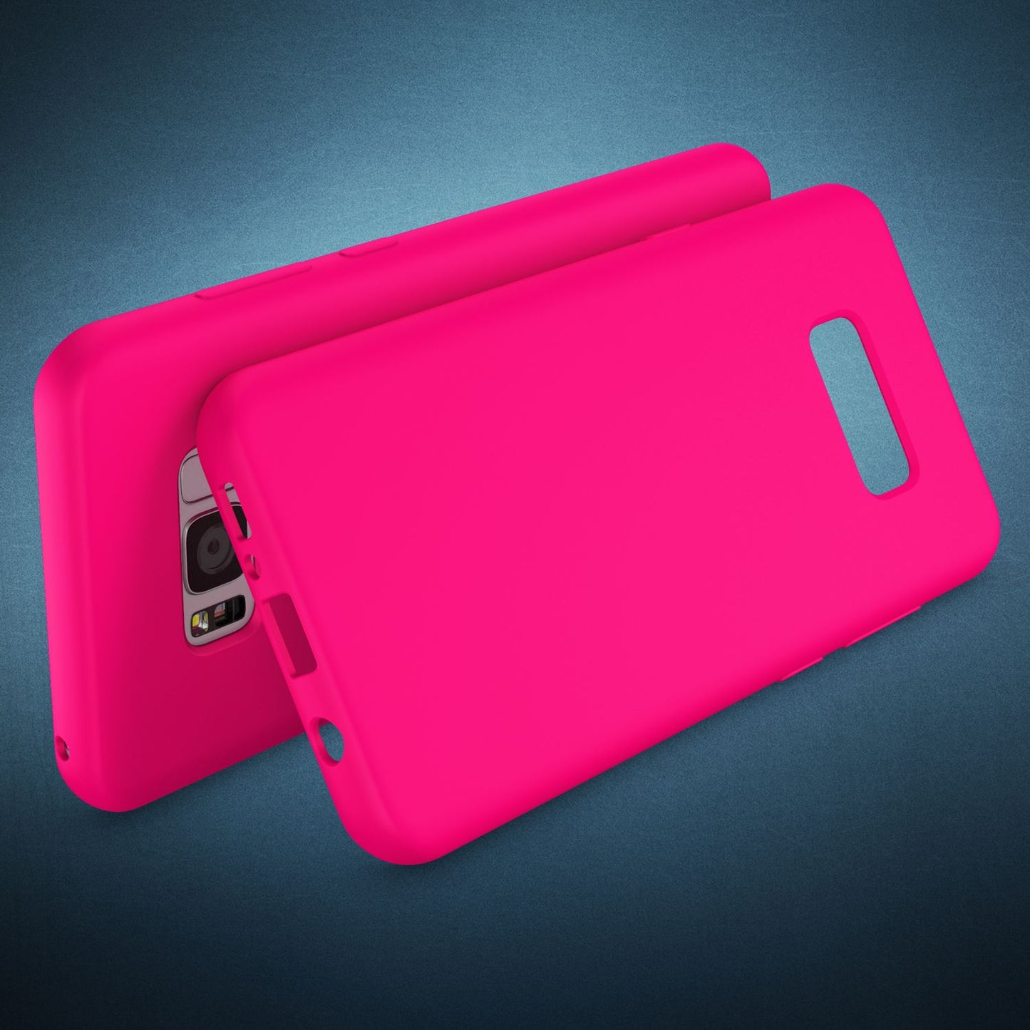 NALIA Neon Silikonhülle für Samsung Galaxy S8 Plus – Soft-Touch & Signal-Neon – NEONSHOCK (Matte Schutzhülle) – Marke aus Berlin