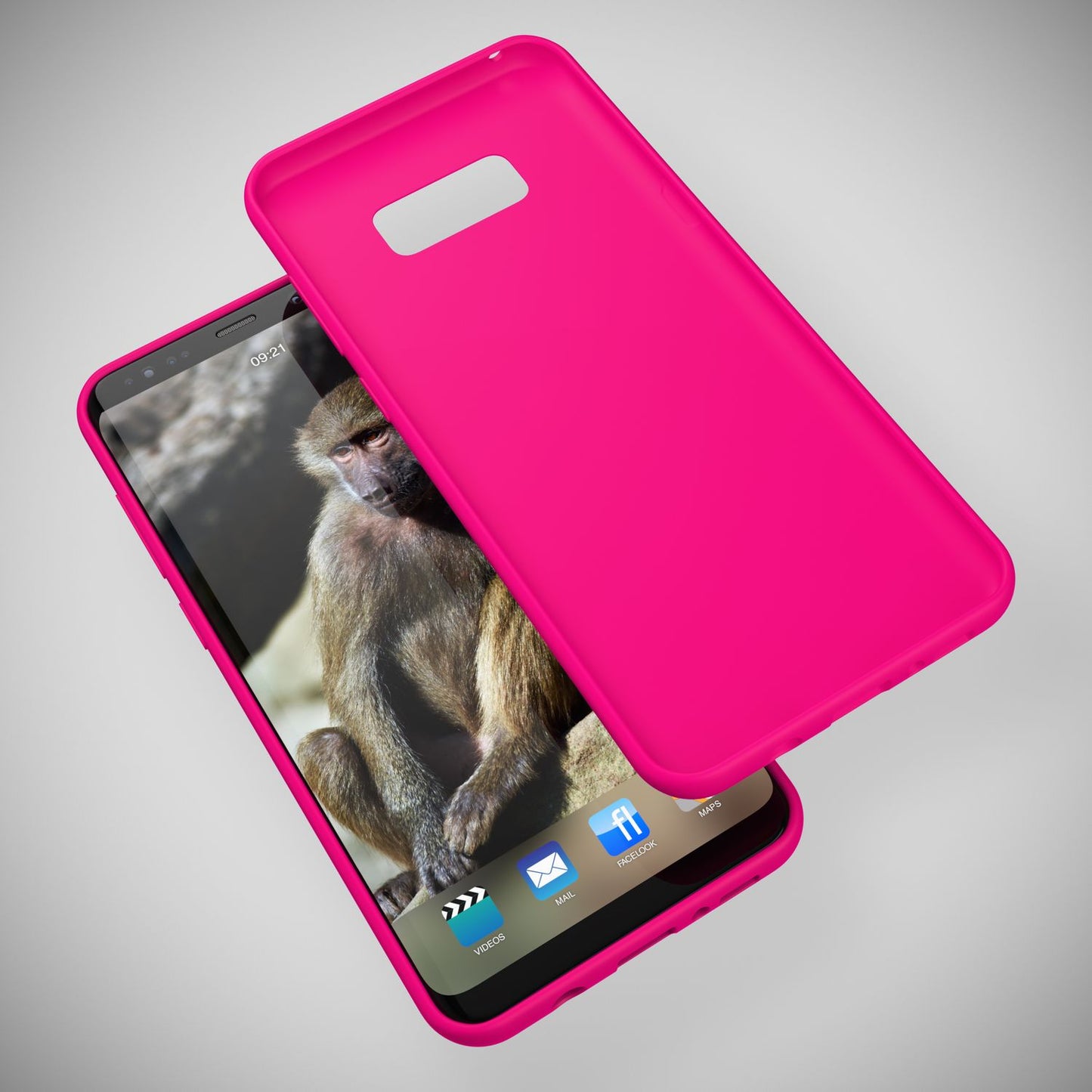 NALIA Neon Silikonhülle für Samsung Galaxy S8 Plus – Soft-Touch & Signal-Neon – NEONSHOCK (Matte Schutzhülle) – Marke aus Berlin