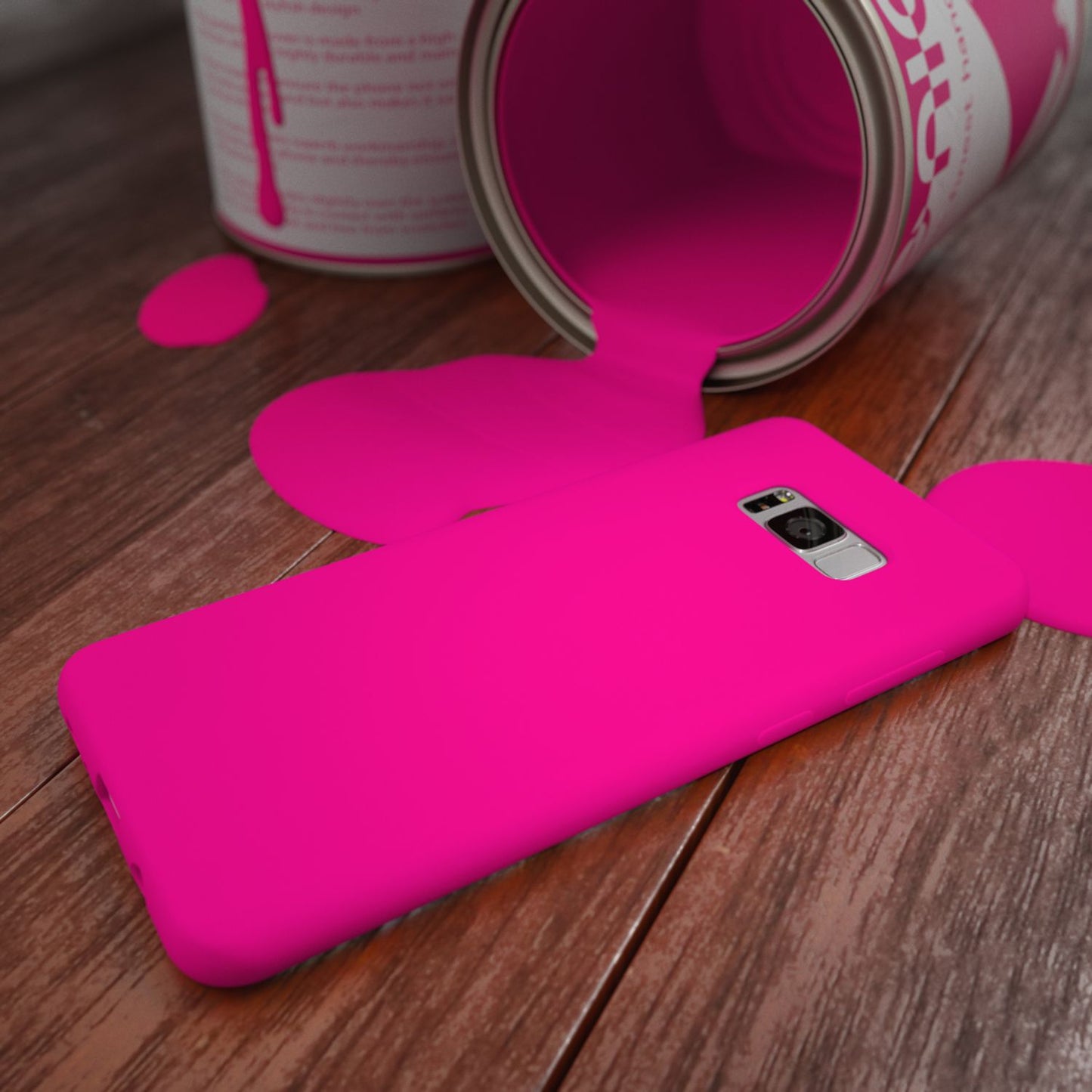 NALIA Neon Silikonhülle für Samsung Galaxy S8 Plus – Soft-Touch & Signal-Neon – NEONSHOCK (Matte Schutzhülle) – Marke aus Berlin