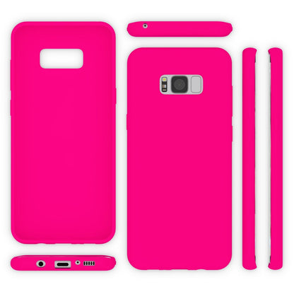 NALIA Neon Silikonhülle für Samsung Galaxy S8 Plus – Soft-Touch & Signal-Neon – NEONSHOCK (Matte Schutzhülle) – Marke aus Berlin