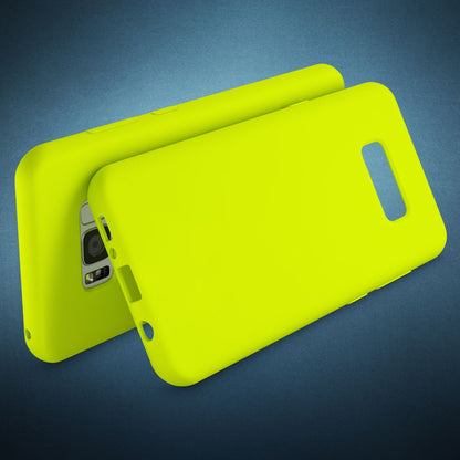 NALIA Neon Silikonhülle für Samsung Galaxy S8 Plus – Soft-Touch & Signal-Neon – NEONSHOCK (Matte Schutzhülle) – Marke aus Berlin