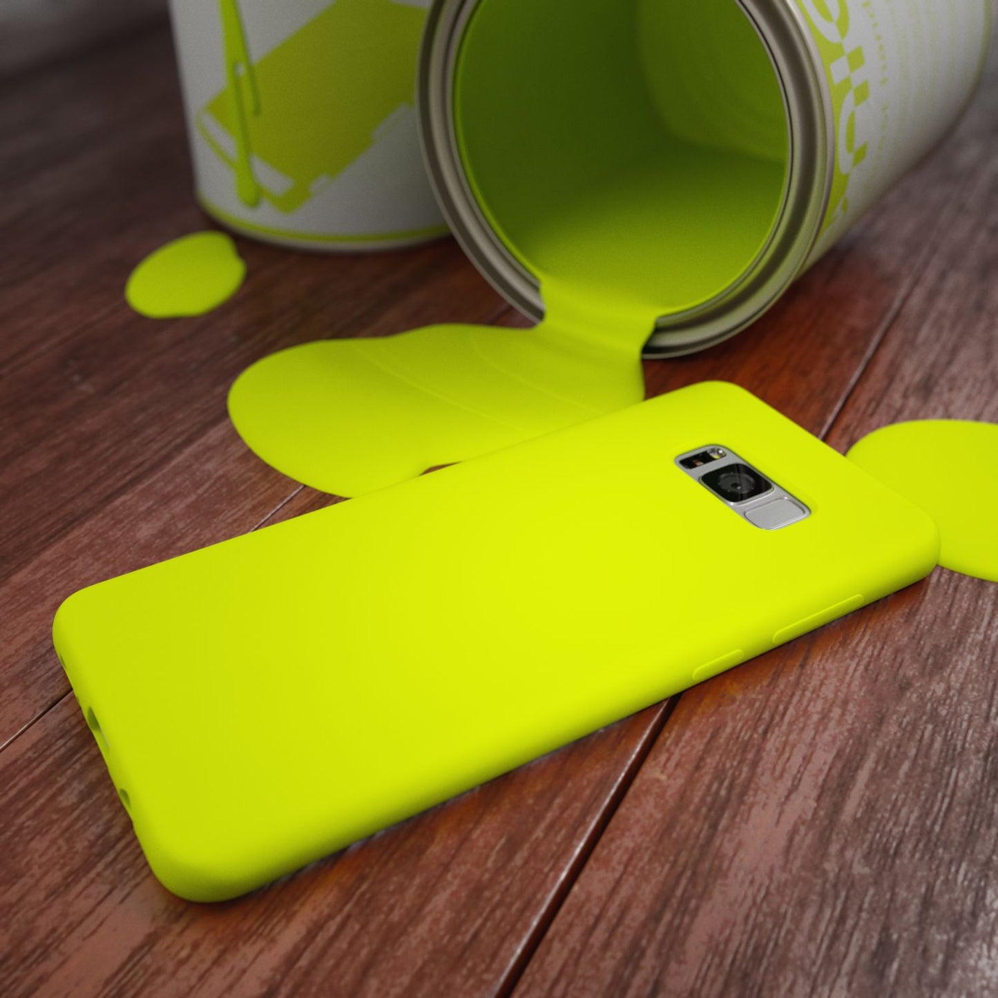 NALIA Neon Silikonhülle für Samsung Galaxy S8 Plus – Soft-Touch & Signal-Neon – NEONSHOCK (Matte Schutzhülle) – Marke aus Berlin