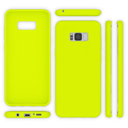 NALIA Neon Silikonhülle für Samsung Galaxy S8 Plus – Soft-Touch & Signal-Neon – NEONSHOCK (Matte Schutzhülle) – Marke aus Berlin