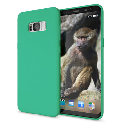 NALIA Neon Silikonhülle für Samsung Galaxy S8 Plus – Soft-Touch & Signal-Neon – NEONSHOCK (Matte Schutzhülle) – Marke aus Berlin