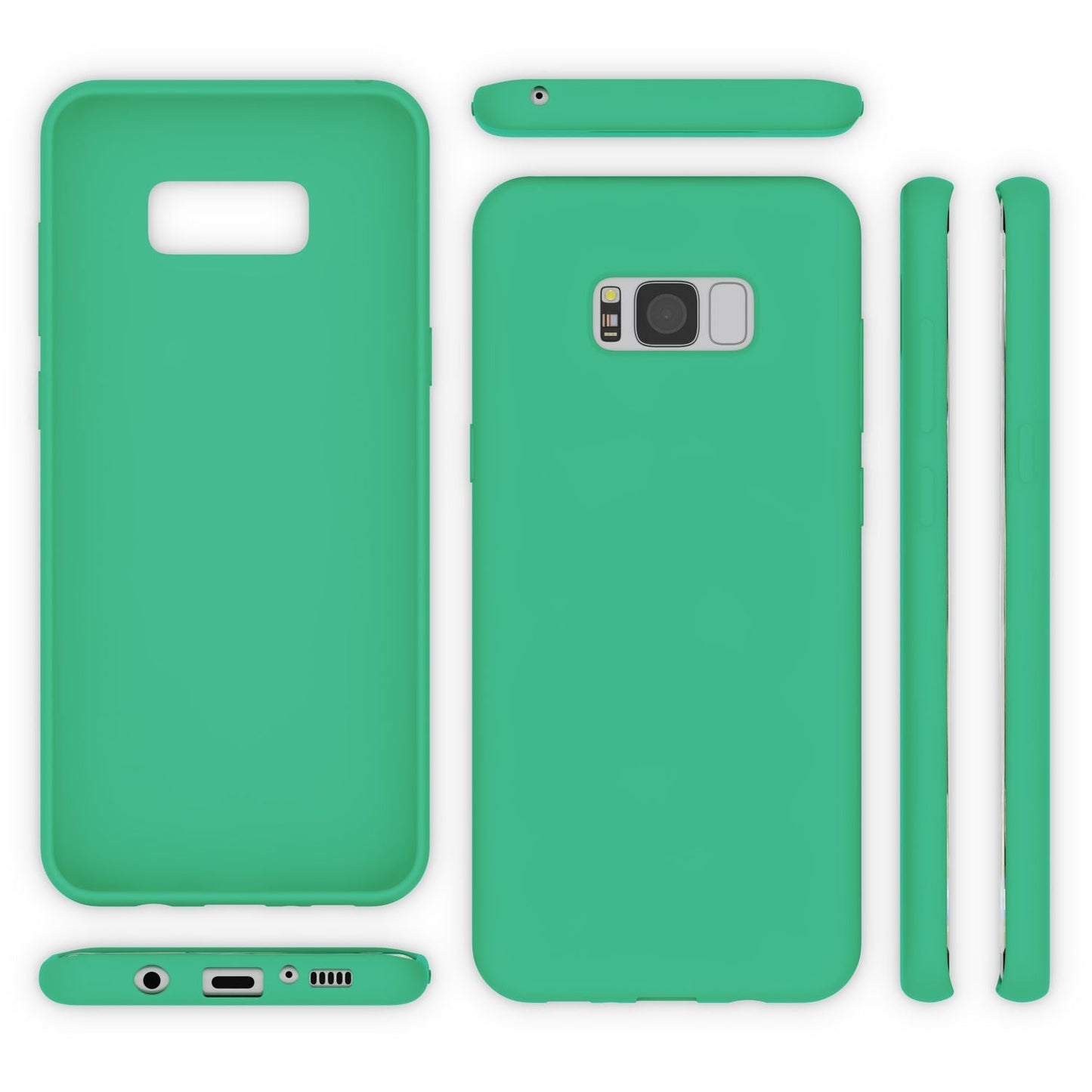 NALIA Neon Silikonhülle für Samsung Galaxy S8 Plus – Soft-Touch & Signal-Neon – NEONSHOCK (Matte Schutzhülle) – Marke aus Berlin