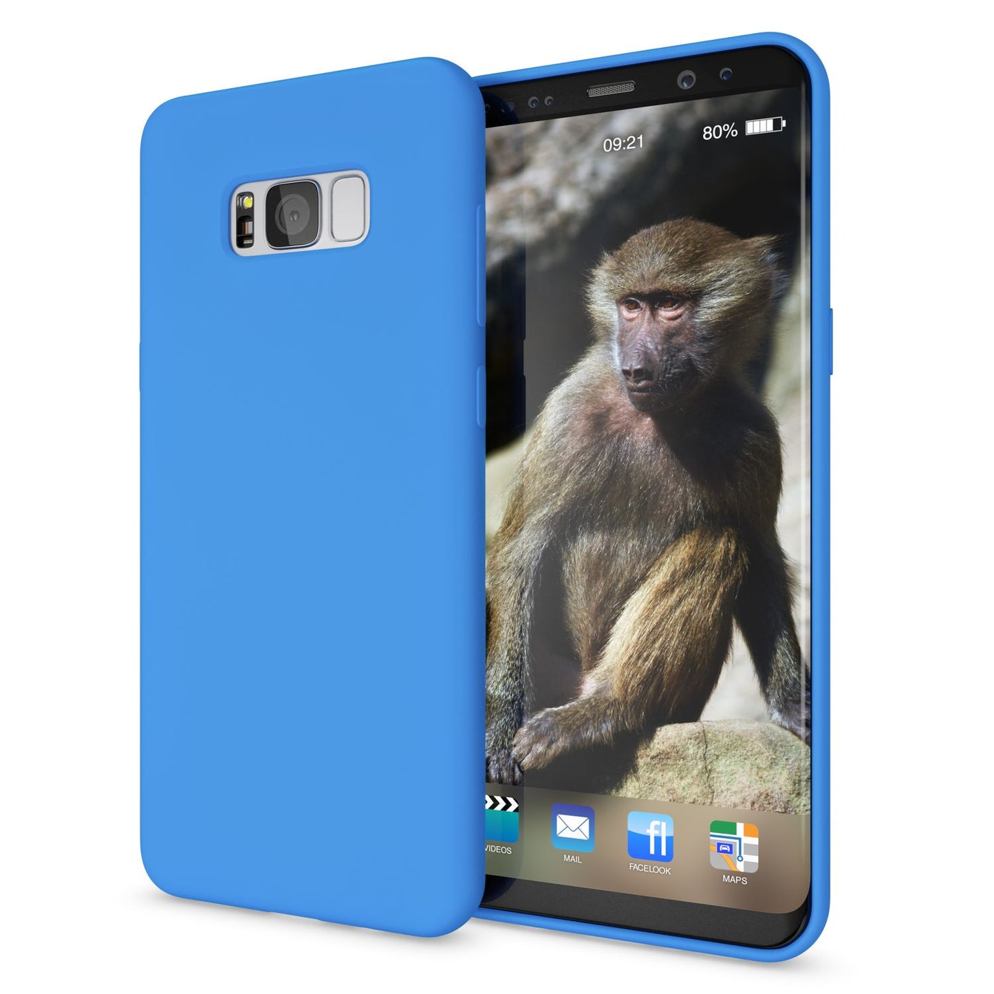 NALIA Neon Silikonhülle für Samsung Galaxy S8 Plus – Soft-Touch & Signal-Neon – NEONSHOCK (Matte Schutzhülle) – Marke aus Berlin