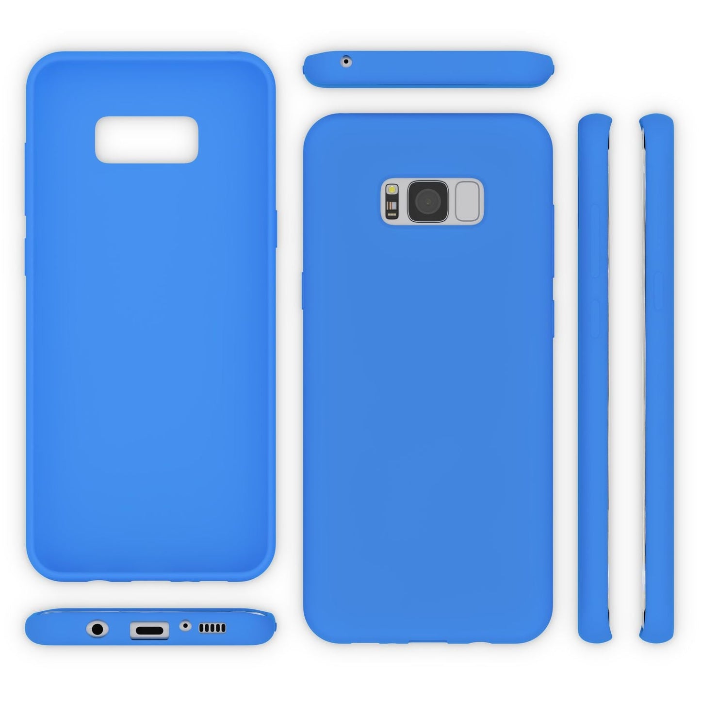 NALIA Neon Silikonhülle für Samsung Galaxy S8 Plus – Soft-Touch & Signal-Neon – NEONSHOCK (Matte Schutzhülle) – Marke aus Berlin