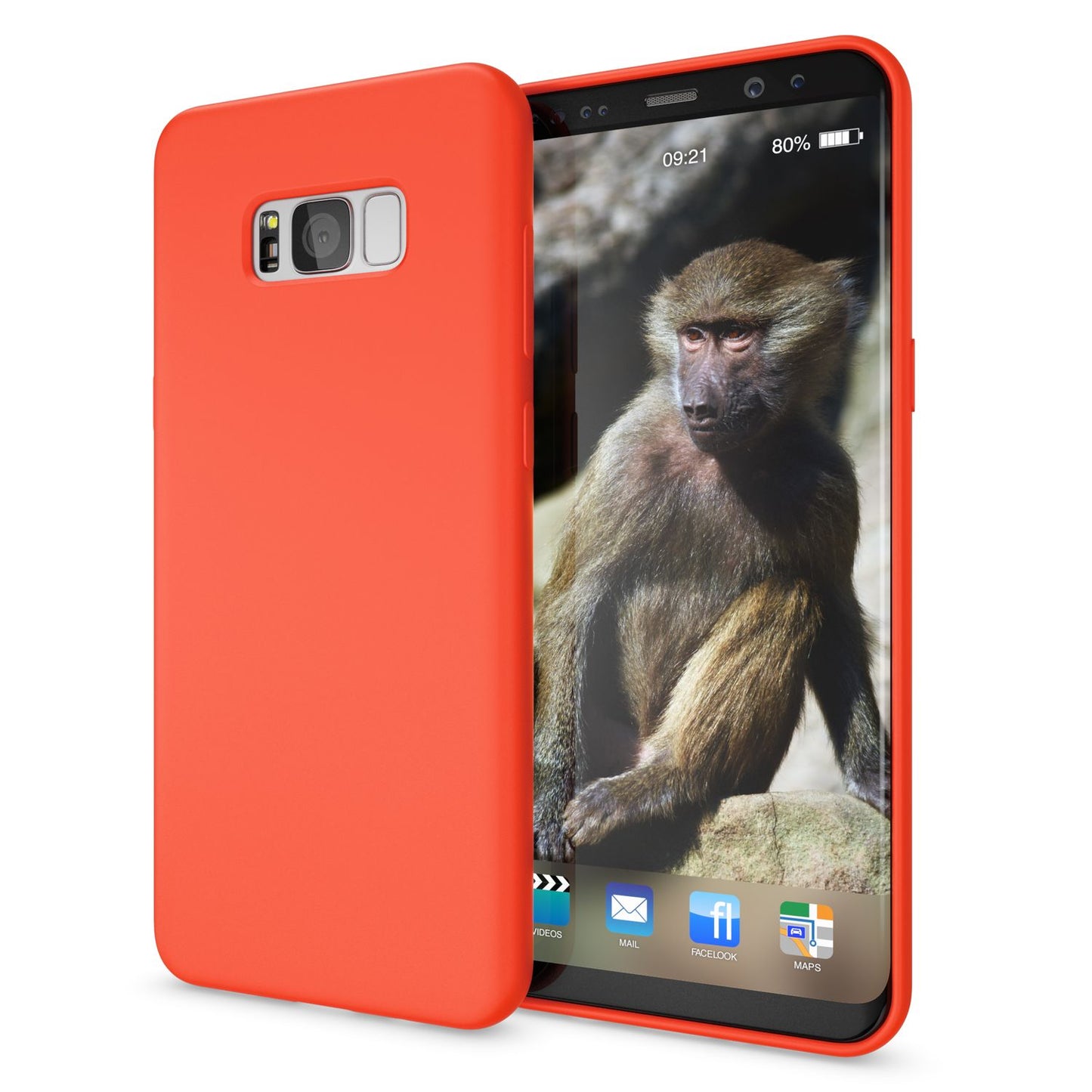 NALIA Neon Silikonhülle für Samsung Galaxy S8 Plus – Soft-Touch & Signal-Neon – NEONSHOCK (Matte Schutzhülle) – Marke aus Berlin