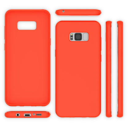 NALIA Neon Silikonhülle für Samsung Galaxy S8 Plus – Soft-Touch & Signal-Neon – NEONSHOCK (Matte Schutzhülle) – Marke aus Berlin
