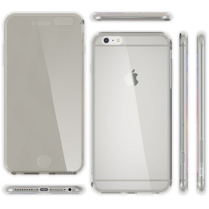NALIA 360 Grad Handyhülle kompatibel mit Apple iPhone 6 Plus 6S Plus, Full Cover vorne hinten Doppel-Schutz, Dünnes Ganzkörper Case Silikon, Transparenter Displayschutz & Rückseite