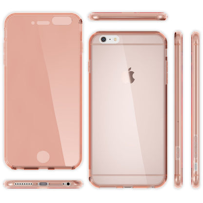 NALIA 360 Grad Handyhülle kompatibel mit Apple iPhone 6 Plus 6S Plus, Full Cover vorne hinten Doppel-Schutz, Dünnes Ganzkörper Case Silikon, Transparenter Displayschutz & Rückseite