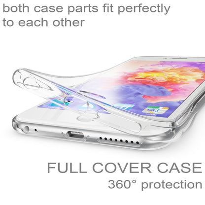 NALIA 360 Grad Handyhülle kompatibel mit Apple iPhone 6 Plus 6S Plus, Full Cover vorne hinten Doppel-Schutz, Dünnes Ganzkörper Case Silikon, Transparenter Displayschutz & Rückseite