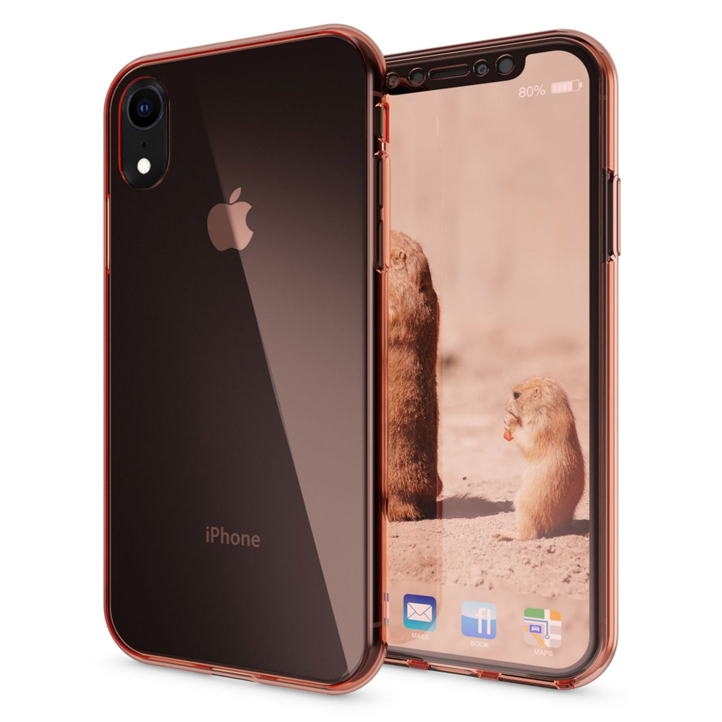 NALIA 360 Grad Hülle kompatibel mit iPhone XR, Full Cover Rundum Doppel-Schutz, Dünnes Ganzkörper Case Silikon Etui Handytasche, Displayschutz & Rückseite Handyhülle