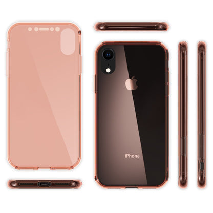 NALIA 360 Grad Hülle kompatibel mit iPhone XR, Full Cover Rundum Doppel-Schutz, Dünnes Ganzkörper Case Silikon Etui Handytasche, Displayschutz & Rückseite Handyhülle