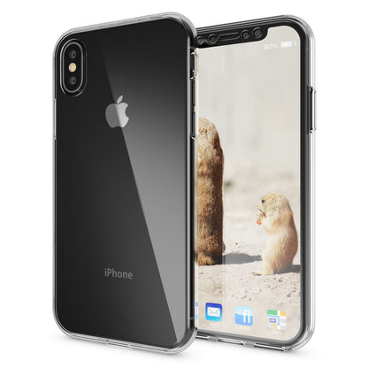 NALIA 360 Grad Handyhülle kompatibel mit iPhone XS Max, Full Cover Rundum Doppel-Schutz, Dünnes Ganzkörper Case Silikon Etui Handytasche, Displayschutz & Rückseite Hülle