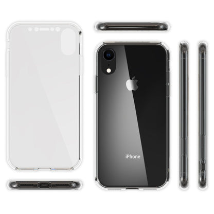 NALIA 360 Grad Hülle kompatibel mit iPhone XR, Full Cover Rundum Doppel-Schutz, Dünnes Ganzkörper Case Silikon Etui Handytasche, Displayschutz & Rückseite Handyhülle