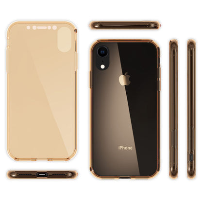 NALIA 360 Grad Hülle kompatibel mit iPhone XR, Full Cover Rundum Doppel-Schutz, Dünnes Ganzkörper Case Silikon Etui Handytasche, Displayschutz & Rückseite Handyhülle