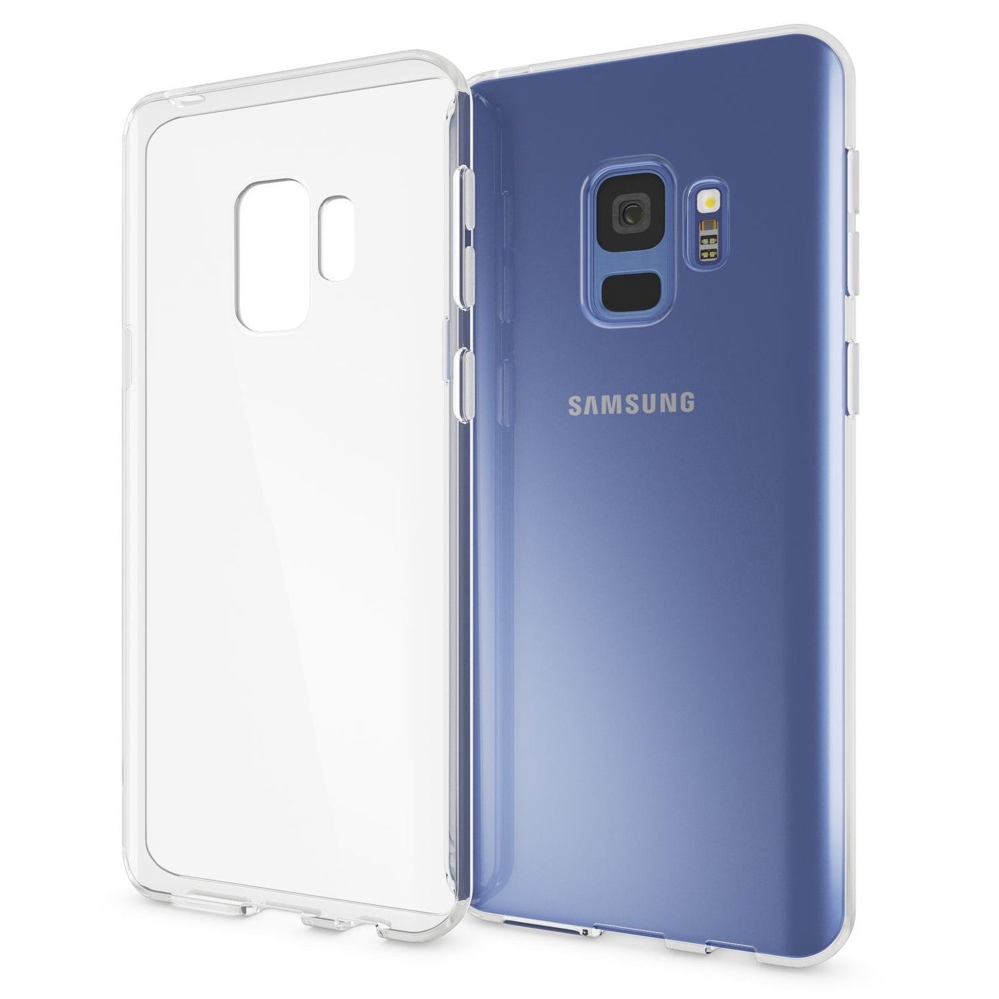 NALIA Transparente Silikonhülle für Samsung Galaxy S9 – Anti-Gelb & Rutschfest – GLAZE (Handyhülle Kristallklar, Schlank & Stoßfest) – Marke aus Berlin