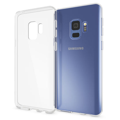 NALIA Transparente Silikonhülle für Samsung Galaxy S9 – Anti-Gelb & Rutschfest – GLAZE (Handyhülle Kristallklar, Schlank & Stoßfest) – Marke aus Berlin