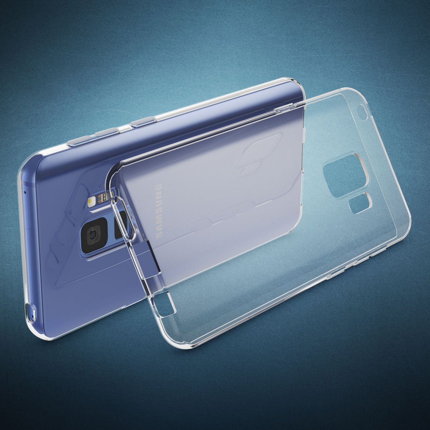 NALIA Transparente Silikonhülle für Samsung Galaxy S9 – Anti-Gelb & Rutschfest – GLAZE (Handyhülle Kristallklar, Schlank & Stoßfest) – Marke aus Berlin