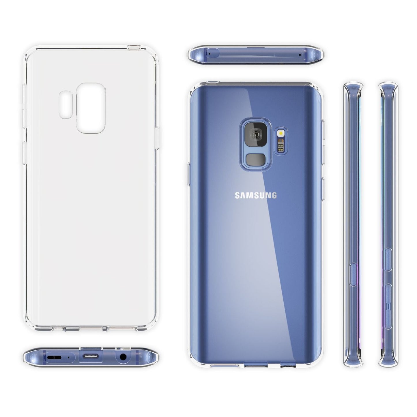 NALIA Transparente Silikonhülle für Samsung Galaxy S9 – Anti-Gelb & Rutschfest – GLAZE (Handyhülle Kristallklar, Schlank & Stoßfest) – Marke aus Berlin