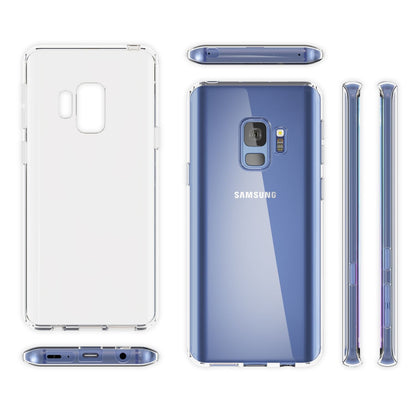NALIA Transparente Silikonhülle für Samsung Galaxy S9 – Anti-Gelb & Rutschfest – GLAZE (Handyhülle Kristallklar, Schlank & Stoßfest) – Marke aus Berlin