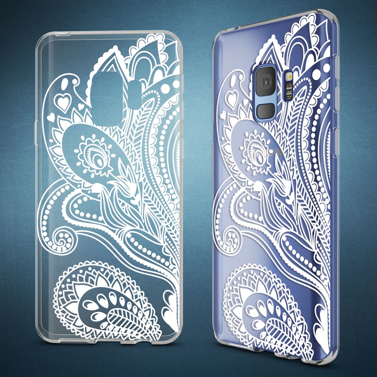 NALIA Handyhülle kompatibel mit Samsung Galaxy S9, Slim Silikon Motiv Case Crystal Schutzhülle Dünn Durchsichtig, Etui Handy-Tasche Back-Cover Transparent Bumper