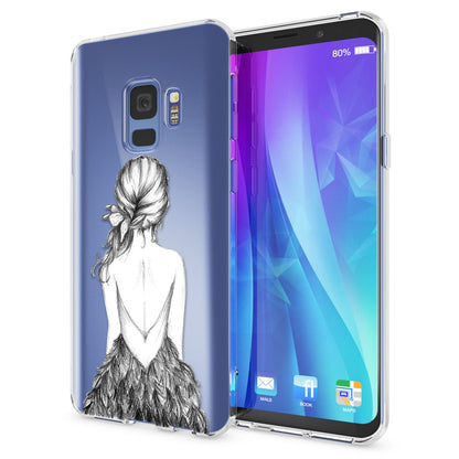 NALIA Handyhülle kompatibel mit Samsung Galaxy S9, Slim Silikon Motiv Case Crystal Schutzhülle Dünn Durchsichtig, Etui Handy-Tasche Back-Cover Transparent Bumper