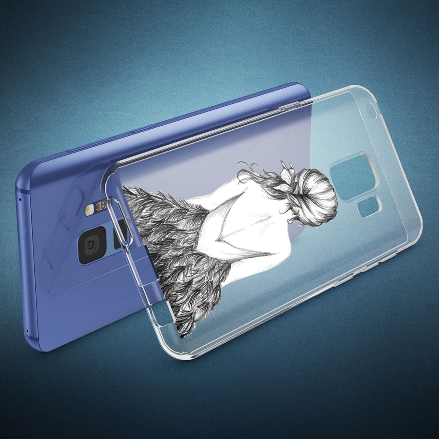 NALIA Handyhülle kompatibel mit Samsung Galaxy S9, Slim Silikon Motiv Case Crystal Schutzhülle Dünn Durchsichtig, Etui Handy-Tasche Back-Cover Transparent Bumper
