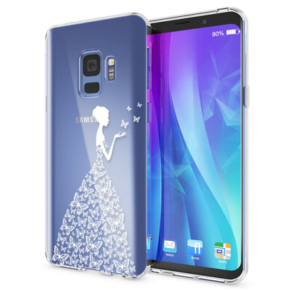 NALIA Handyhülle kompatibel mit Samsung Galaxy S9, Slim Silikon Motiv Case Crystal Schutzhülle Dünn Durchsichtig, Etui Handy-Tasche Back-Cover Transparent Bumper