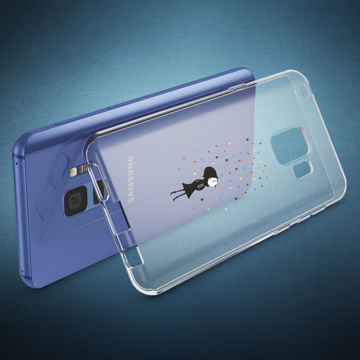 NALIA Handyhülle kompatibel mit Samsung Galaxy S9, Slim Silikon Motiv Case Crystal Schutzhülle Dünn Durchsichtig, Etui Handy-Tasche Back-Cover Transparent Bumper
