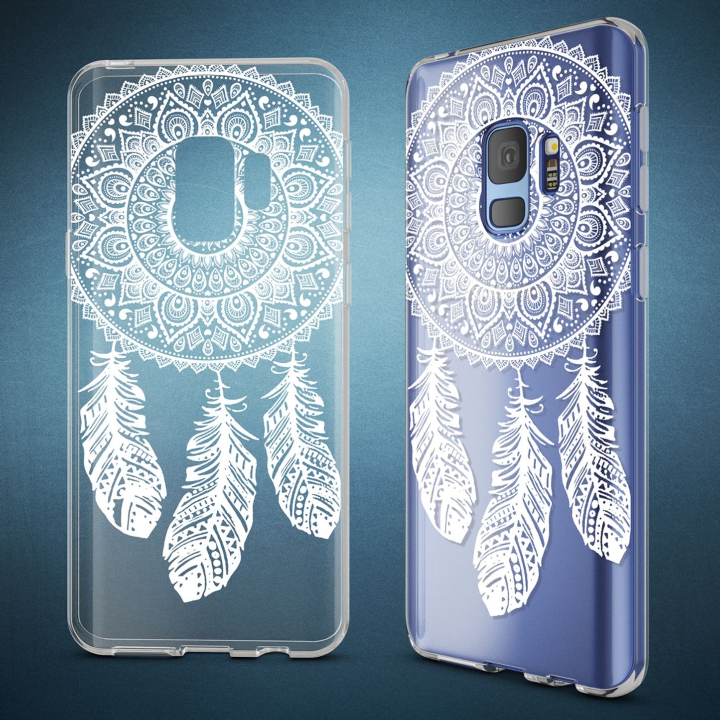 NALIA Handyhülle kompatibel mit Samsung Galaxy S9, Slim Silikon Motiv Case Crystal Schutzhülle Dünn Durchsichtig, Etui Handy-Tasche Back-Cover Transparent Bumper