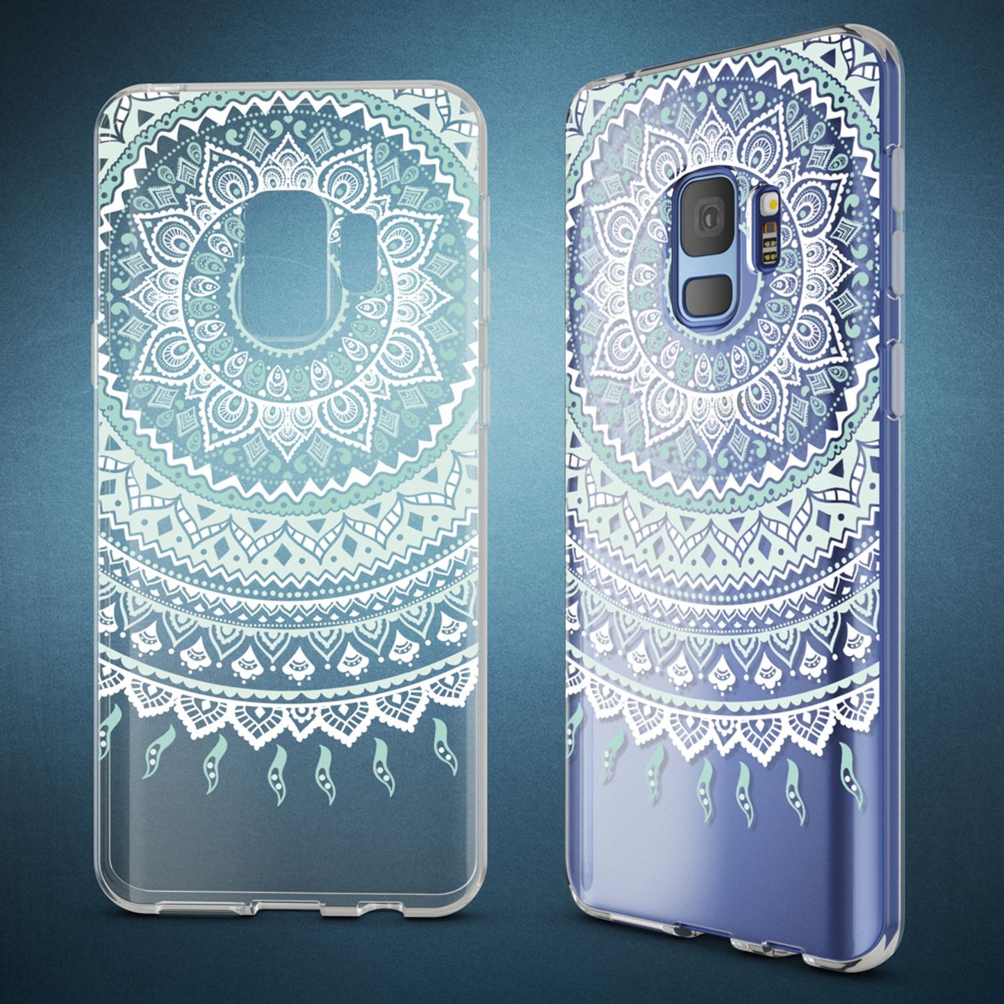 NALIA Handyhülle kompatibel mit Samsung Galaxy S9, Slim Silikon Motiv Case Crystal Schutzhülle Dünn Durchsichtig, Etui Handy-Tasche Back-Cover Transparent Bumper
