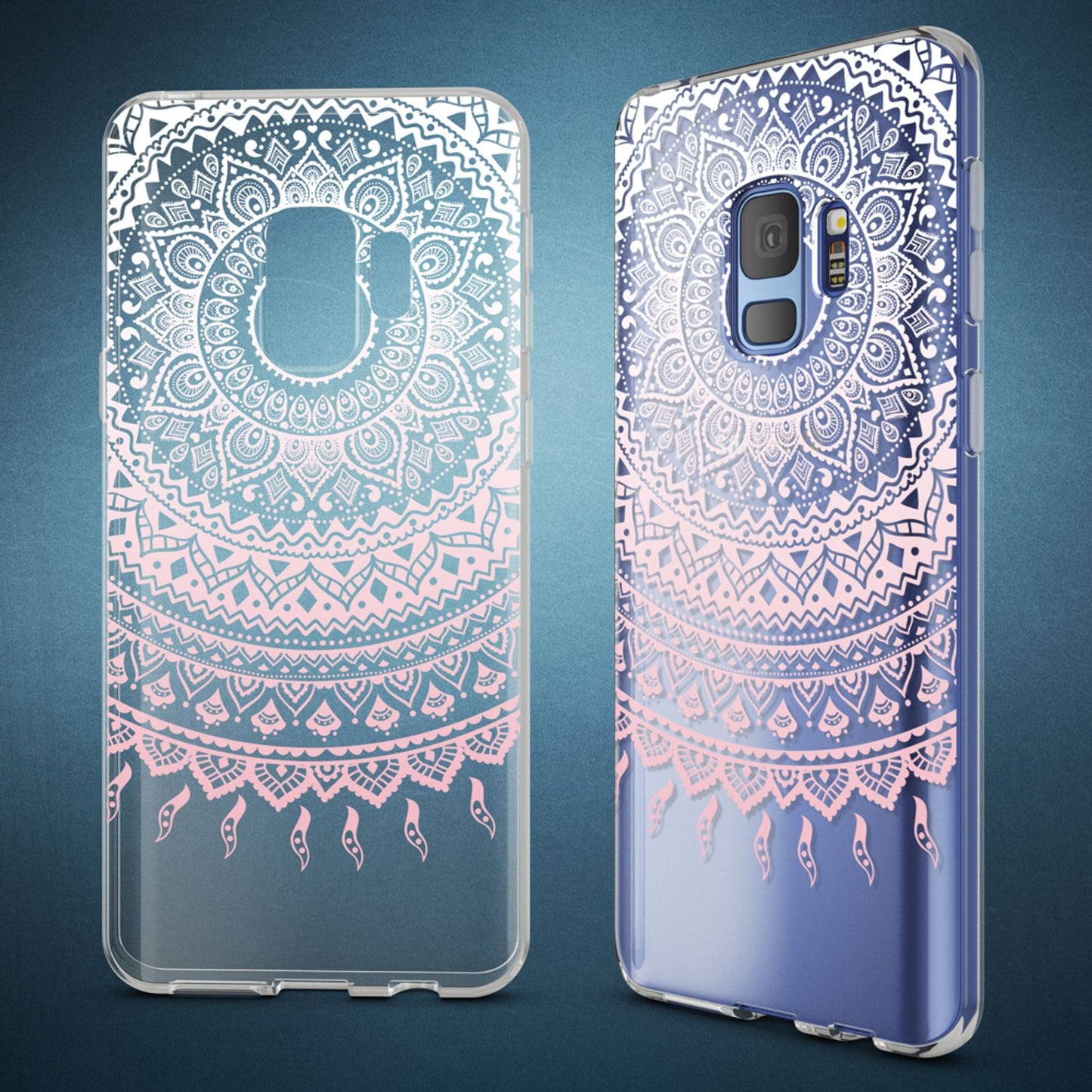 NALIA Handyhülle kompatibel mit Samsung Galaxy S9, Slim Silikon Motiv Case Crystal Schutzhülle Dünn Durchsichtig, Etui Handy-Tasche Back-Cover Transparent Bumper