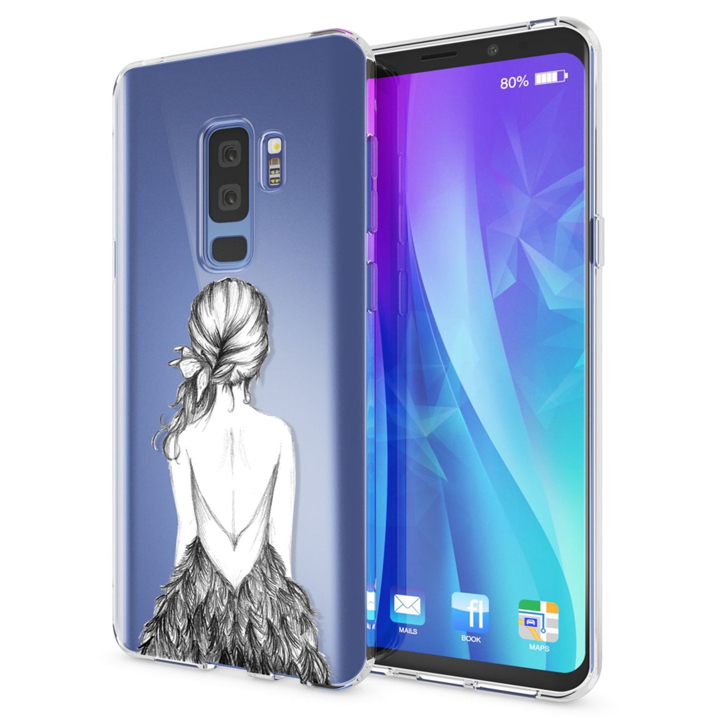 NALIA Handyhülle kompatibel mit Samsung Galaxy S9 Plus, Slim Silikon Motiv Case Crystal Schutzhülle Dünn Durchsichtig, Etui Handy-Tasche Back-Cover Transparent Bumper