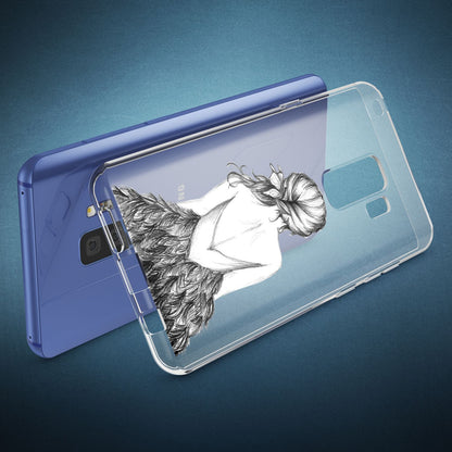 NALIA Handyhülle kompatibel mit Samsung Galaxy S9 Plus, Slim Silikon Motiv Case Crystal Schutzhülle Dünn Durchsichtig, Etui Handy-Tasche Back-Cover Transparent Bumper