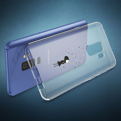 NALIA Handyhülle kompatibel mit Samsung Galaxy S9 Plus, Slim Silikon Motiv Case Crystal Schutzhülle Dünn Durchsichtig, Etui Handy-Tasche Back-Cover Transparent Bumper