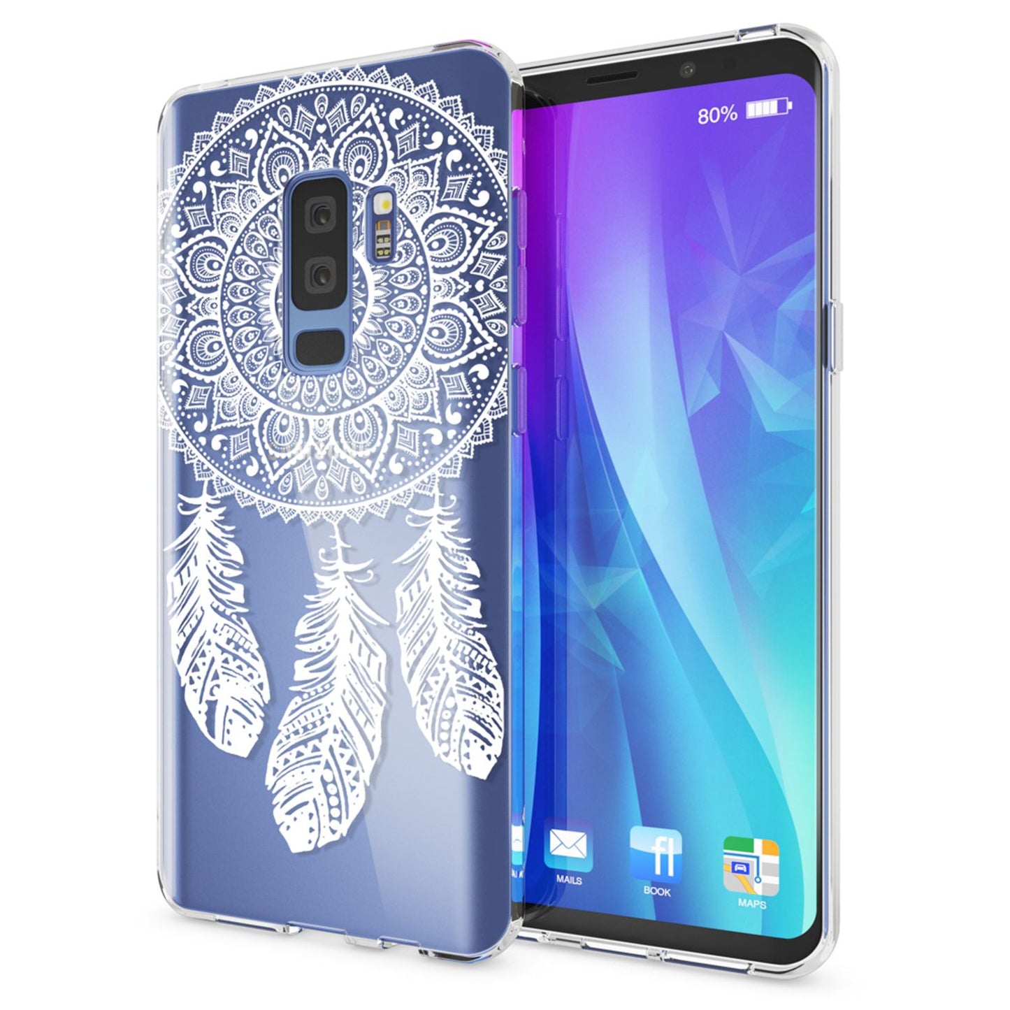NALIA Handyhülle kompatibel mit Samsung Galaxy S9 Plus, Slim Silikon Motiv Case Crystal Schutzhülle Dünn Durchsichtig, Etui Handy-Tasche Back-Cover Transparent Bumper