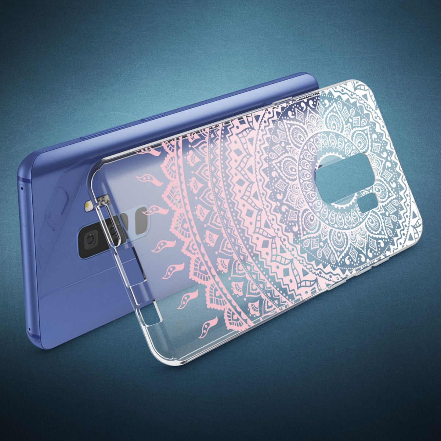 NALIA Handyhülle kompatibel mit Samsung Galaxy S9 Plus, Slim Silikon Motiv Case Crystal Schutzhülle Dünn Durchsichtig, Etui Handy-Tasche Back-Cover Transparent Bumper